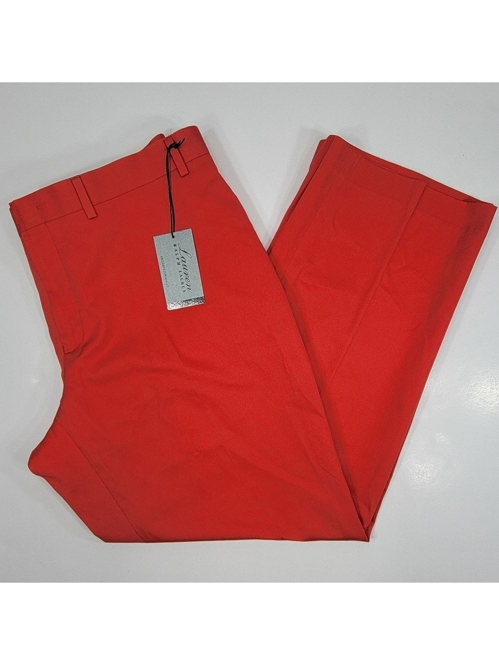 NEW Lauren Ralph Lauren Men's Pants 38x29 Coral Orange Flat Front Dress Pants